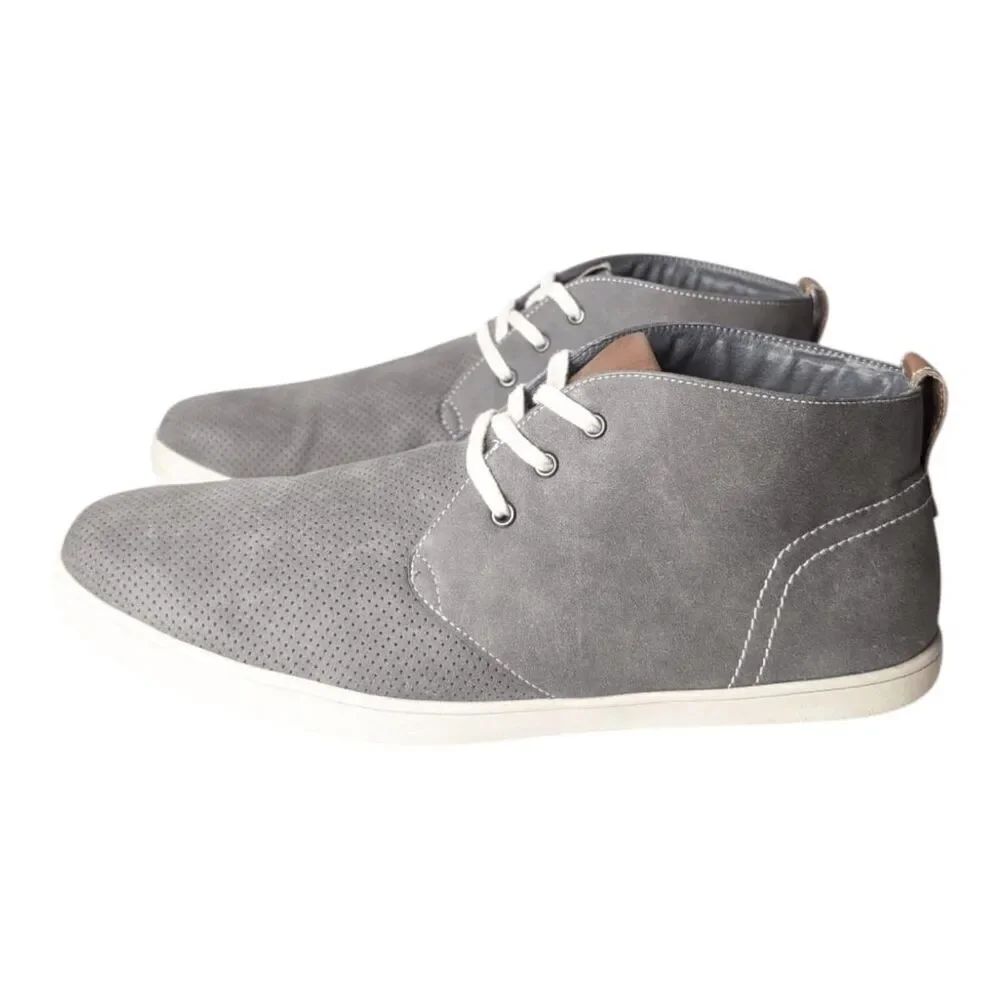 SOHO COBBLER Reece Grey Suede Chukka Boot Size 13